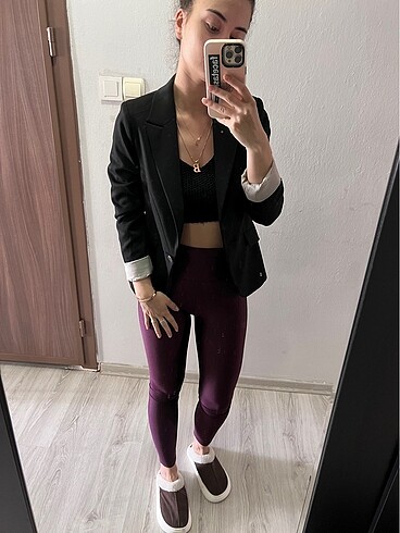 Siyah blazer ceket