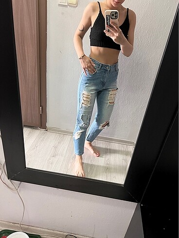 Zara Zara model boyfriend pantolon