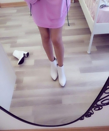 beyaz bootie
