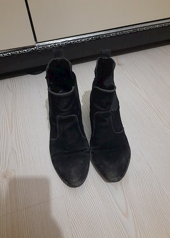 Siyah Süet Kadın Bot, - Görsel 2