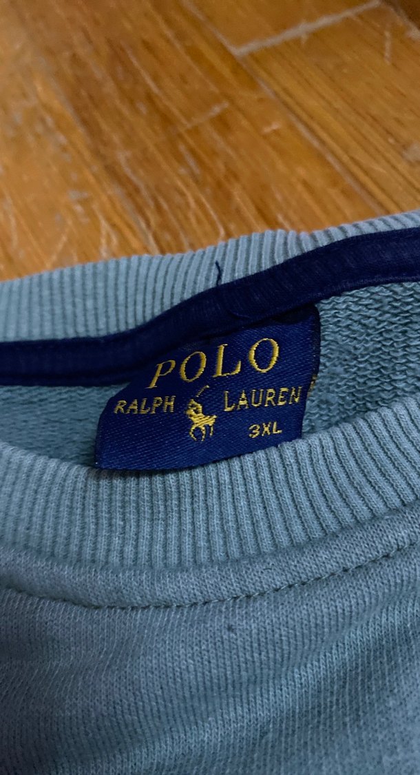 Erkek Gri Uzun Kollu Polo sweat - Görsel 5
