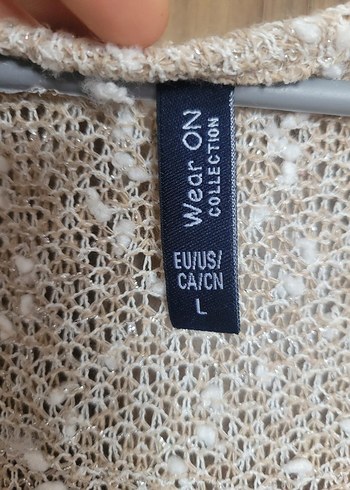 Uzun Bej Kadın Triko Hırka - Görsel 5