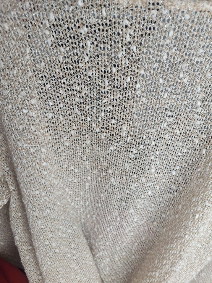 Uzun Bej Kadın Triko Hırka - Görsel 4