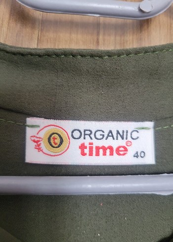 Kadın Haki Bohem Nakışlı Uzun Keten Elbise - Görsel 4