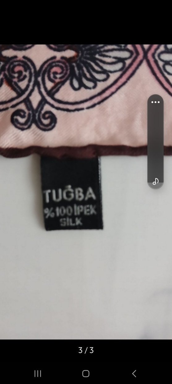 Çiçek Desenli Vintage Kadın Eşarp - Görsel 3