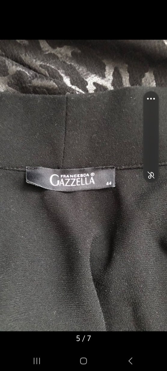 Siyah Desenli Uzun Kadın Kimono - Görsel 5