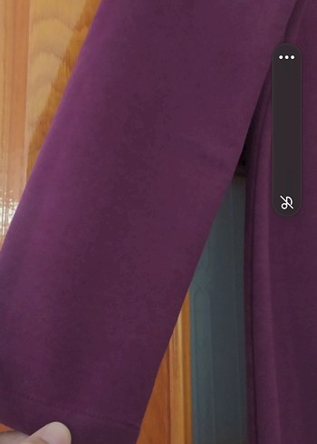 Mor Uzun Kollu Robalı Uzun Elbise - Görsel 4