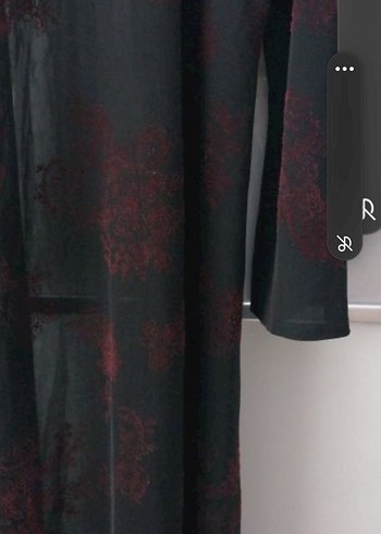 Bordo Uzun Kadın Elbise, Gotik Stil - Görsel 6