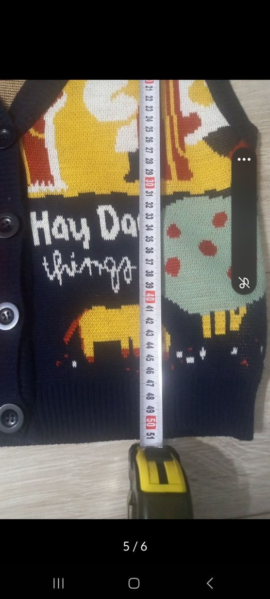 Erkek Çocuk Baskılı Örgü Yelek - Görsel 3