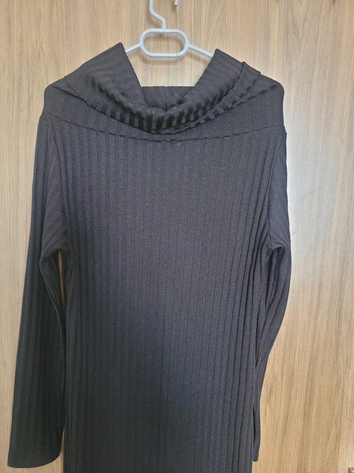 Kadın Gri Pilili Boğazlı Uzun Kollu Kazak - Görsel 2