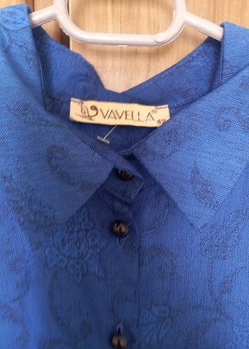 Drapeli Lacivert Uzun Keten Elbise - Görsel 9