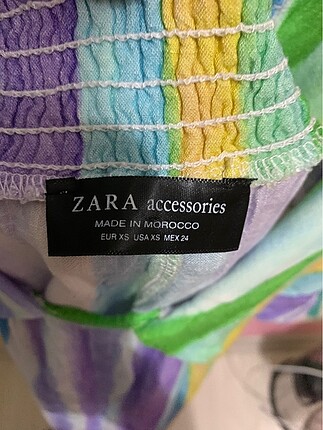 xs Beden Zara renkli tulum