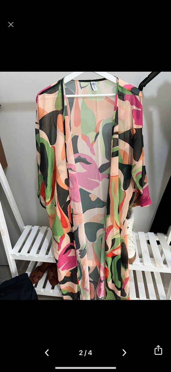 Uzun Bağcıklı Batik Desen Pareo - Görsel 2