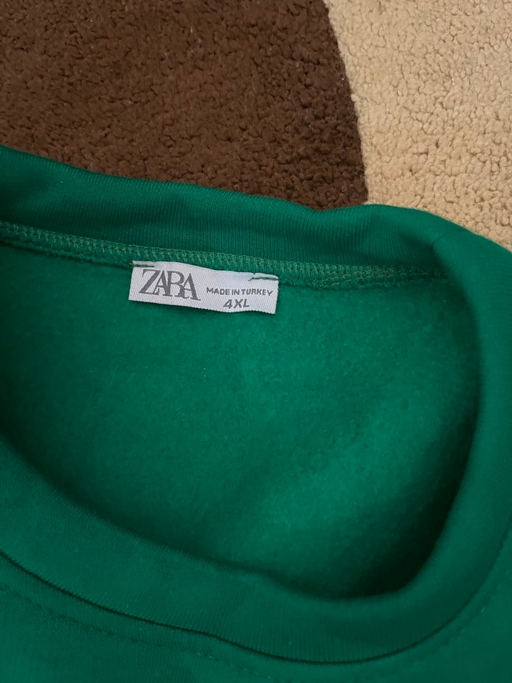 Kadın Parlak Yeşil Sweatshirt - Görsel 2