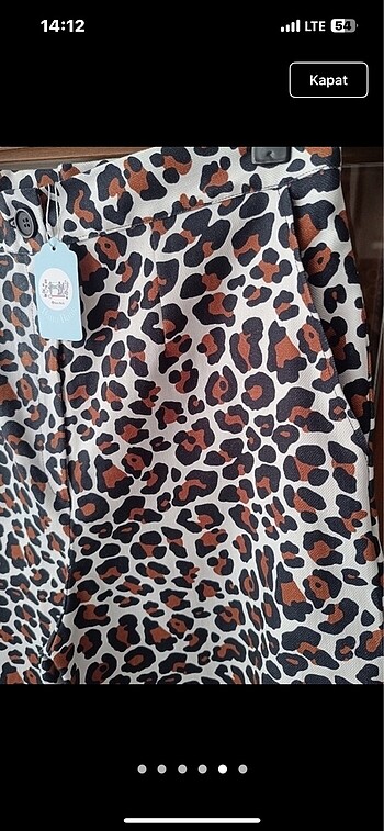 44 Beden Leopar pantolon
