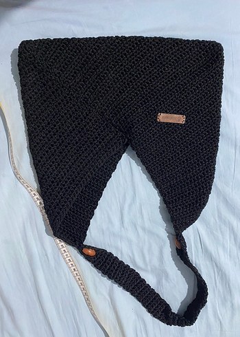 Siyah Örgü Kadın Çanta - Görsel 4