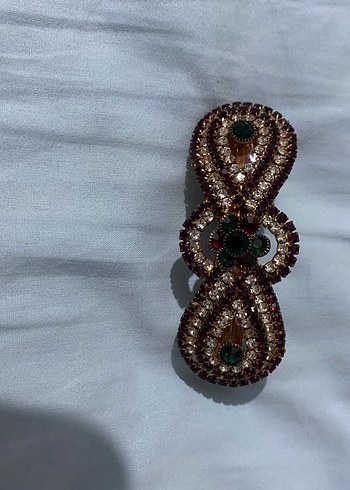 Parlak Altın Tokalı Vintage Saç Tokası hac tokası - Görsel 3