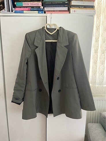 xl Beden gri Renk Yazlık blazer