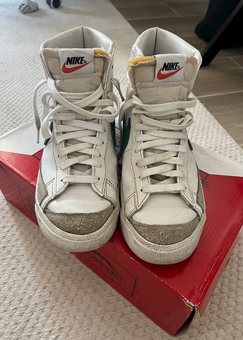 39 Beden Nike Beyaz Yeşil Kadın Spor Ayakkabı