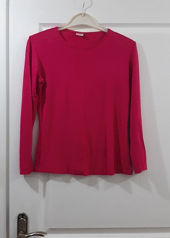 Pembe Uzun Kollu Kadın Tişört