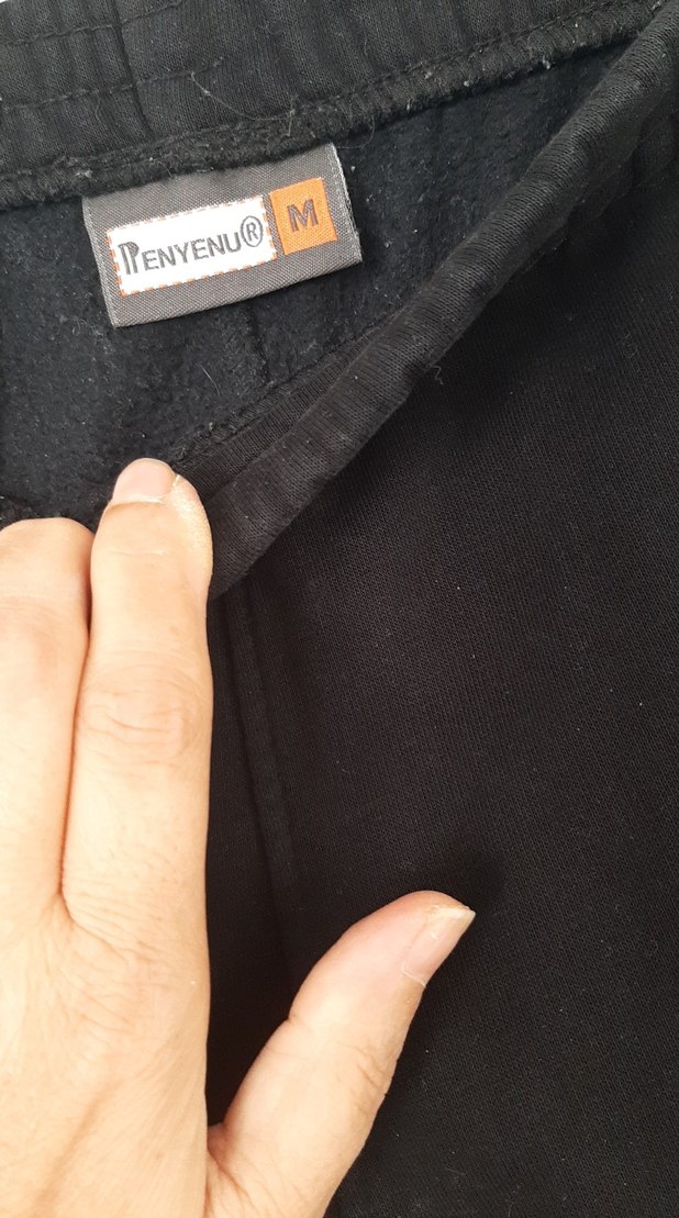 Siyah Rahat Kesim Kadın  kışlık eşofman - Görsel 4