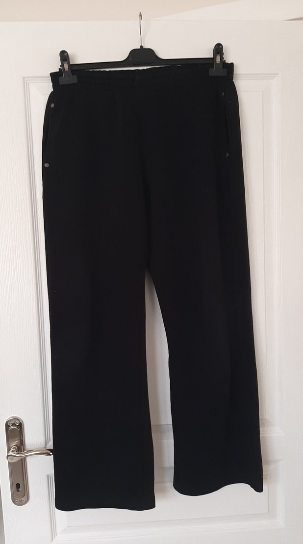 Siyah Rahat Kesim Kadın  kışlık eşofman - Görsel 3