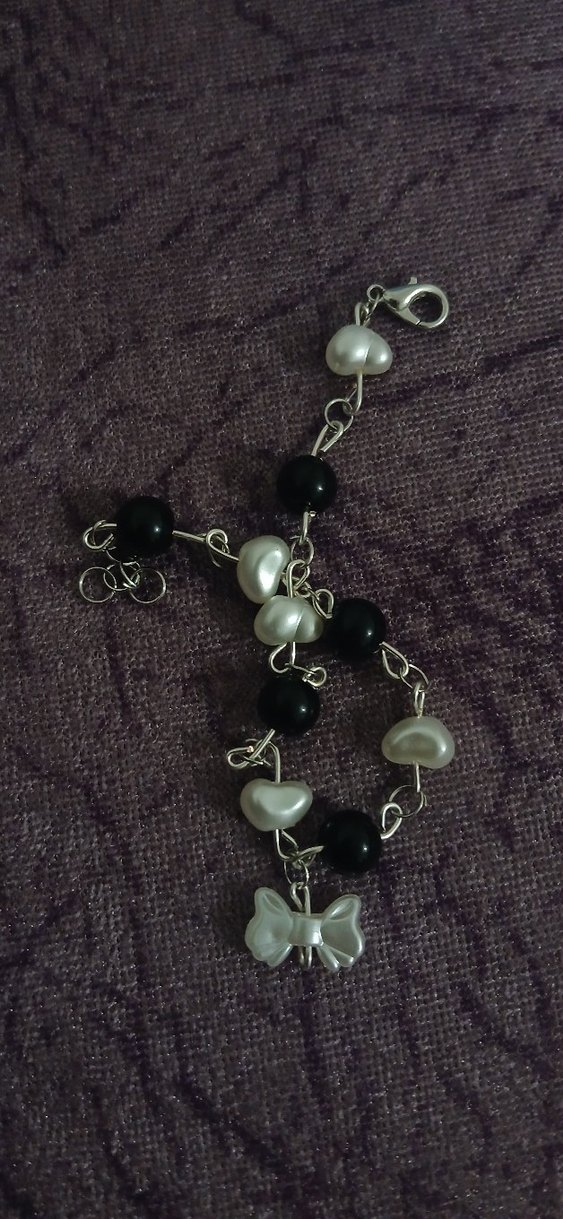 Mor Boncuklu Gotik Bileklik - Görsel 4