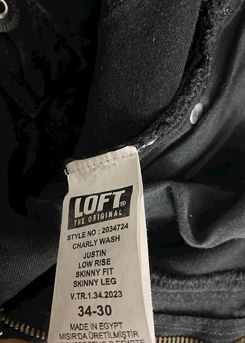 Loft Siyah Regular Fit Denim Erkek Pantolon