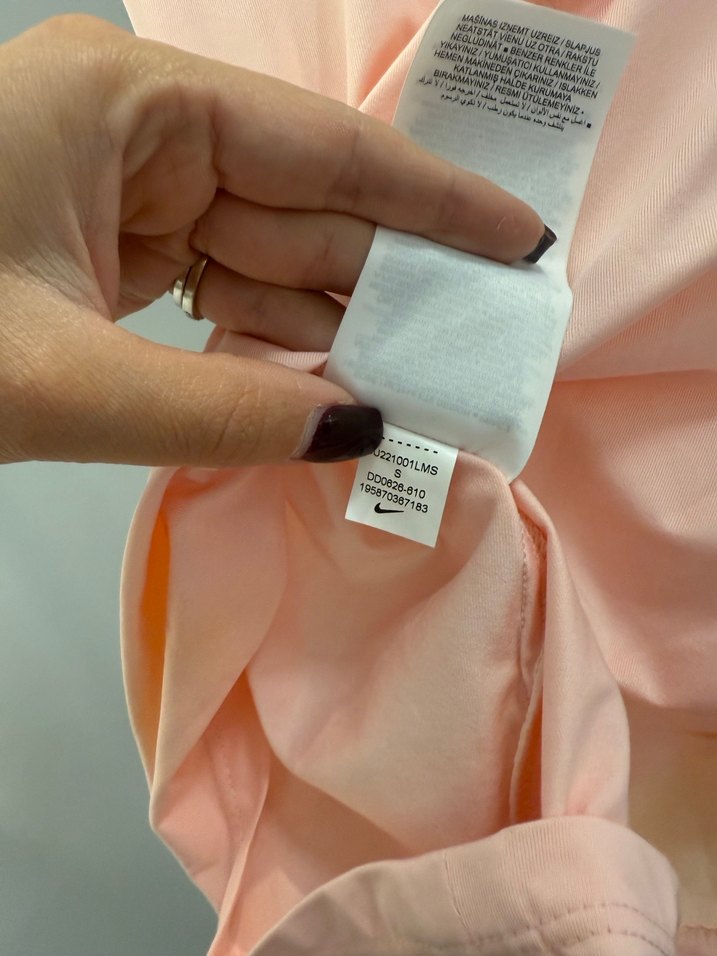 Nike Pembe Kısa Kollu Spor Tişört - Görsel 5