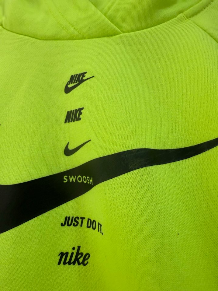 Nike Sarı Kapüşonlu Uzun Kollu Sweatshirt - Görsel 2