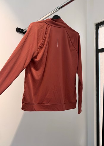 Nike Koyu Kırmızı Yarım Fermuarlı Spor Sweatshirt - Görsel 4