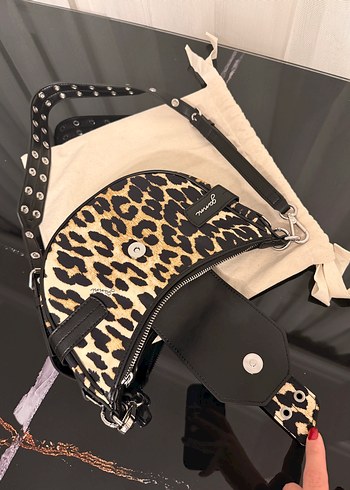 Ganni Leopar Desenli Kadın Çanta - Görsel 7