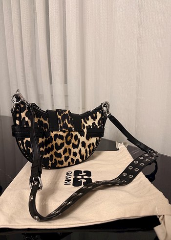 Ganni Leopar Desenli Kadın Çanta - Görsel 3