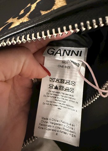 Ganni Leopar Desenli Kadın Çanta - Görsel 6