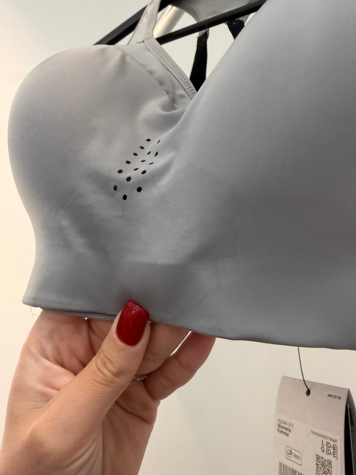 Nike Gri Tam Destekli Sporcu Sütyeni - Görsel 3