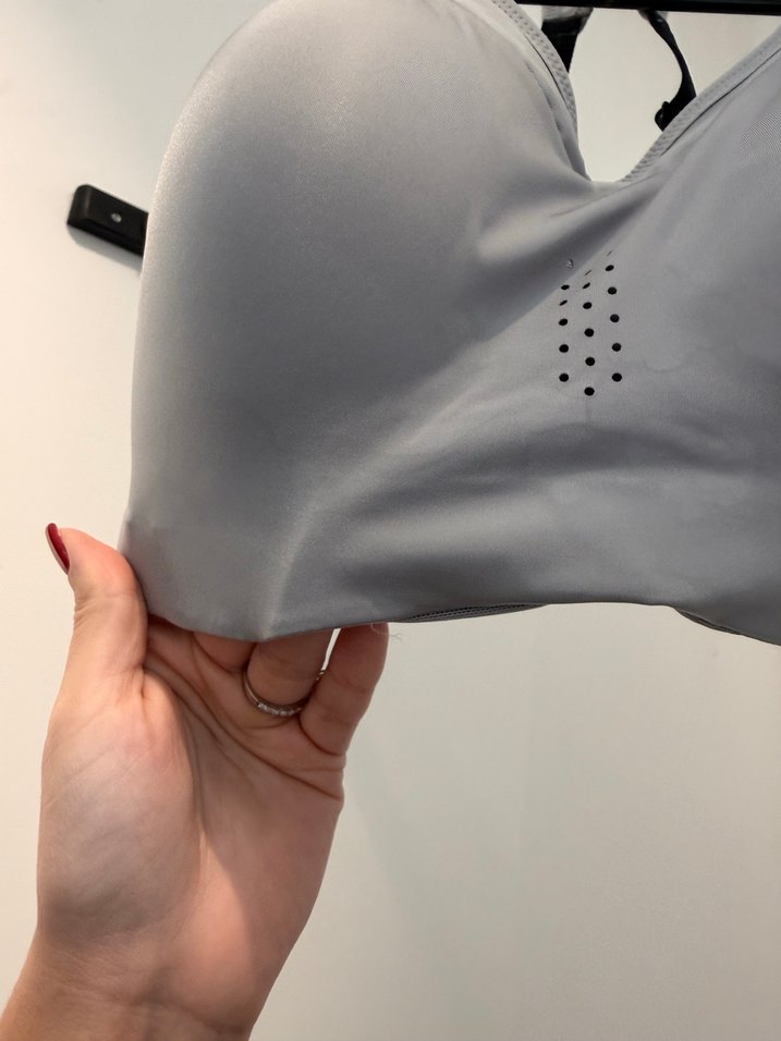 Nike Gri Tam Destekli Sporcu Sütyeni - Görsel 2