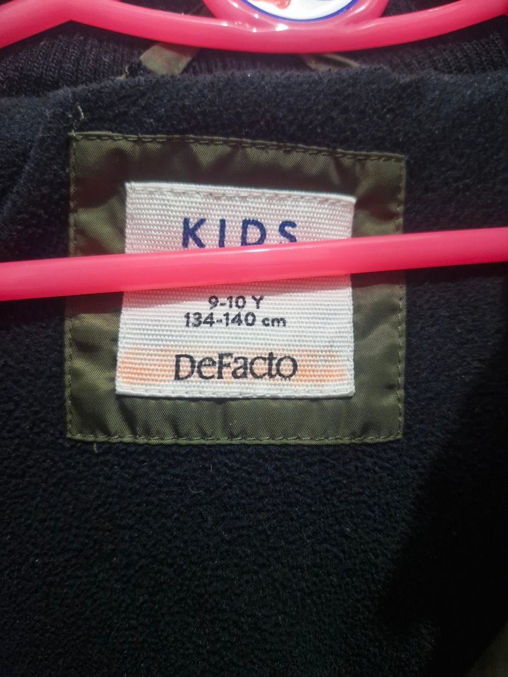 Kızak Detaylı Koyu Yeşil Erkek cocuk Mont - Görsel 3