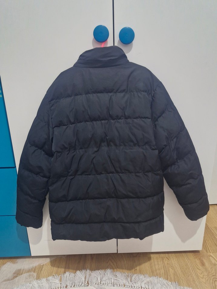 Düğmeli Siyah Erkek cocuk Mont - Görsel 2