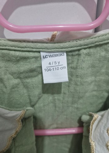 Nakışlı Yaka Detaylı Kız Elbisesi - Görsel 2