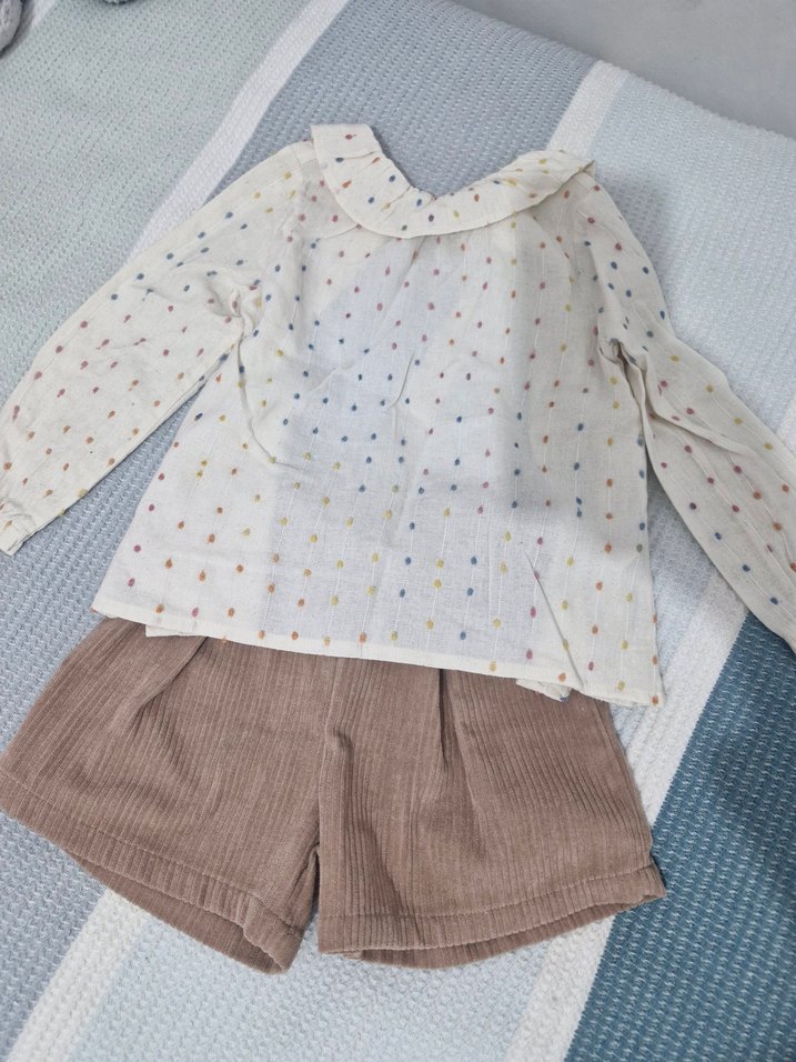 Pembe Örgü Uzun Kollu Bebek Kıyafet Seti - Görsel 3