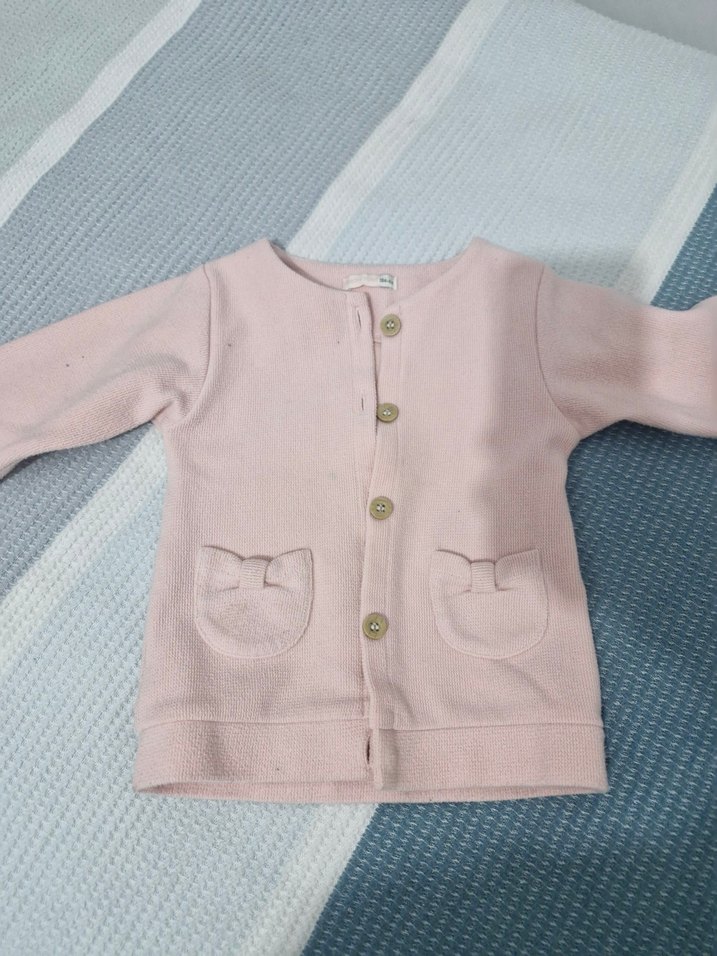 Pembe Örgü Uzun Kollu Bebek Kıyafet Seti - Görsel 4