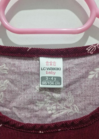 Bordo Kolsuz Kız Çocuk Elbise - Görsel 2