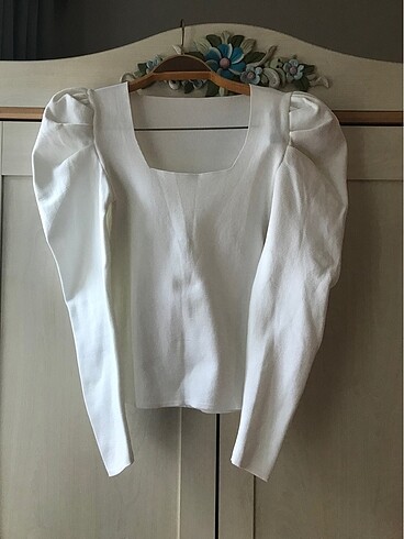 Beyaz Triko Bluz