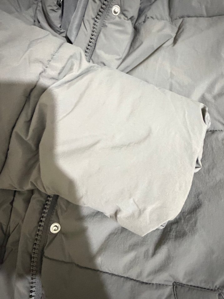 Yepyeni Gri Kapitone Kadın Kışlık Mont - Görsel 5