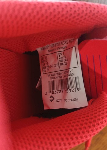 tek ebat Beden kırmızı Renk Kırmızı çocuk Futbol Ayakkabısı Velcro Detaylı