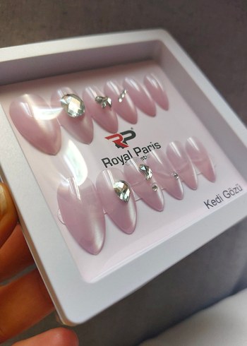Royal Paris Pembe Kedi Gözü Tırnak Süsü - Görsel 2