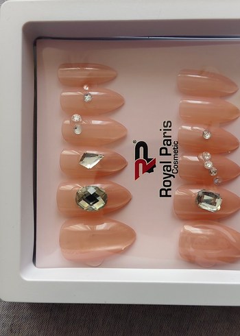 Royal Paris Bej Kedi Gözü Taşlı Tırnak Süsü - Görsel 4