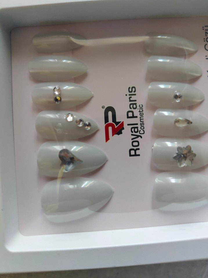Royal Paris Beyaz Kedi Gözü takma tırnak - Görsel 5