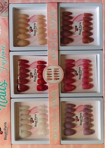 Royal Paris Bordo Takma Tırnak Seti - Görsel 8