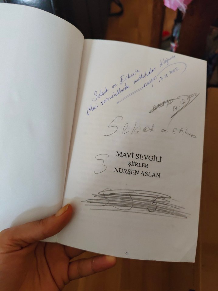 yazarı Nurşen aslan   imzalı şiir kitabı - Görsel 3